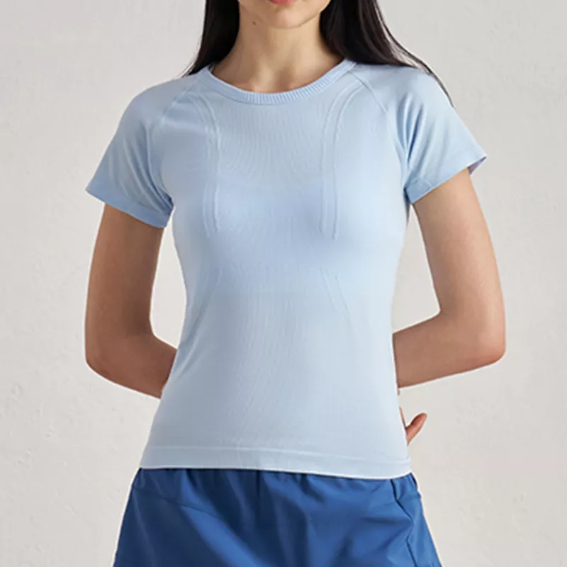 Seamless Antibacterial Slim-Fit Yoga Top