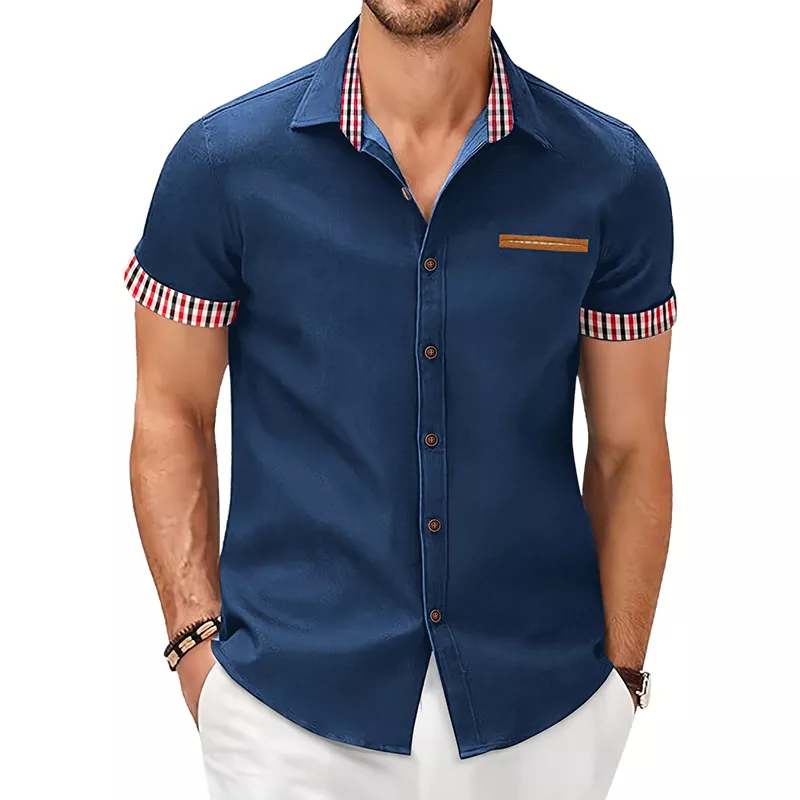 Business Commuting Slim Fit Short Sleeve Shirt