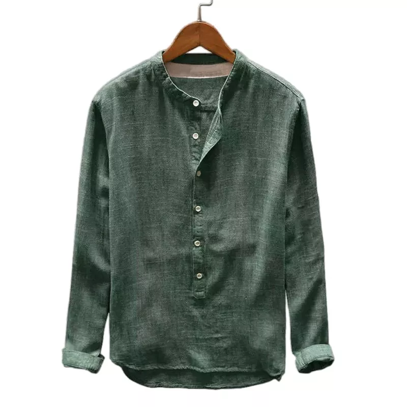 Pullover Solid Color Loose Long Sleeve Shirt